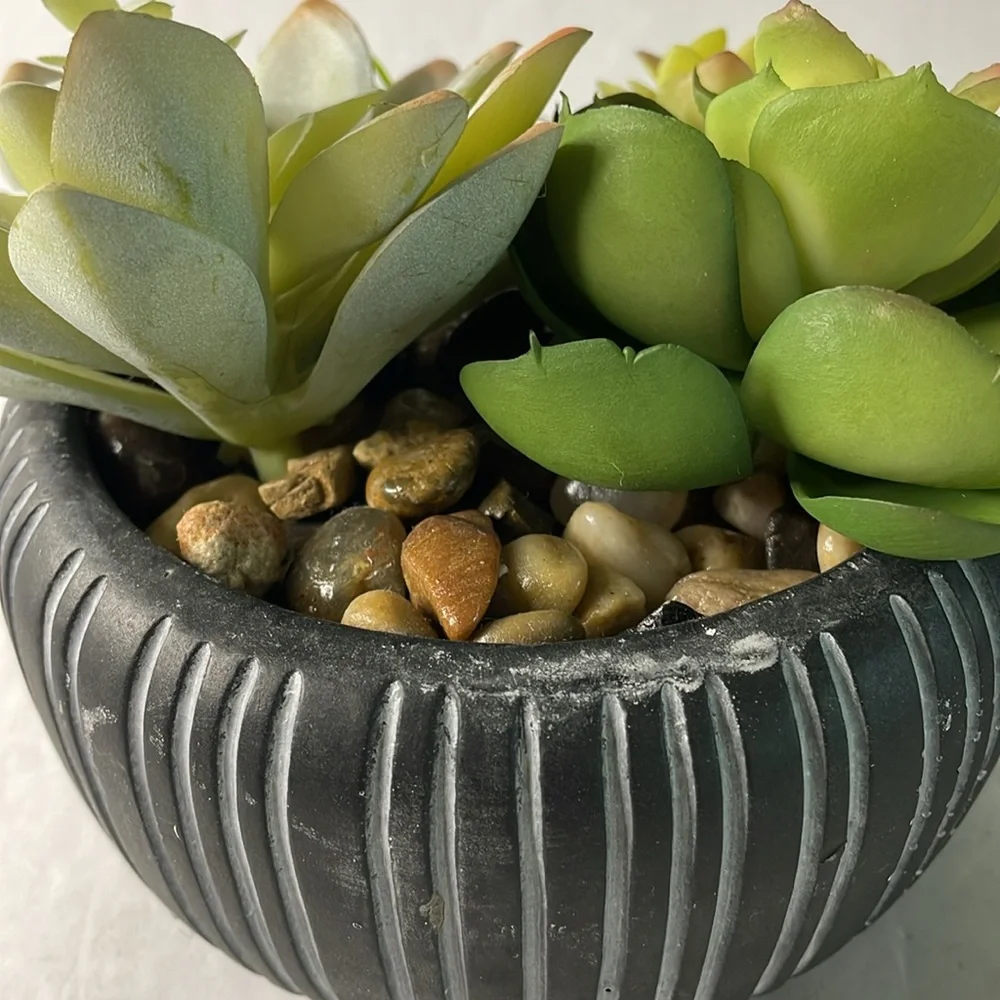 Better Homes And Gardens Black and Green Faux Floral Accents